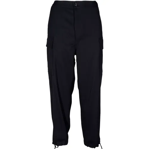 Men's Fashion Pants with Drawstring Waist and Cuffed Hem , male, Sizes: L, M - Mauro Grifoni - Modalova