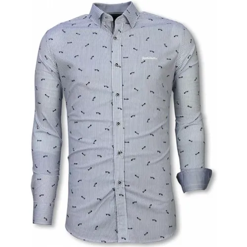 Cheap slimfit shirts - Patterned shirt for suit - 2054W , male, Sizes: L, 2XL, XL, S - Gentile Bellini - Modalova