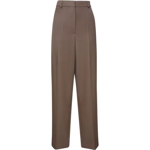 Modern Mud Straight Trousers , female, Sizes: XS, 2XS - Stella Mccartney - Modalova