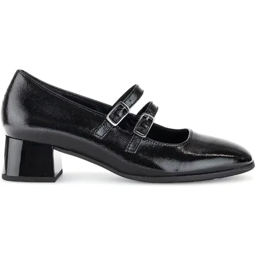 Schwarze Lacklederpumps , Damen, Größe: 40 EU - Gabor - Modalova