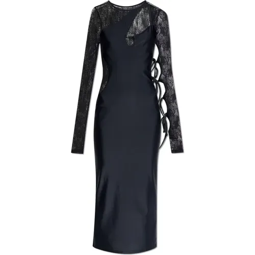 Kleid mit Spitze - Versace Jeans Couture - Modalova