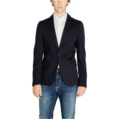 Blauer Blazer Knopfverschluss Herren , Herren, Größe: XL - Antony Morato - Modalova