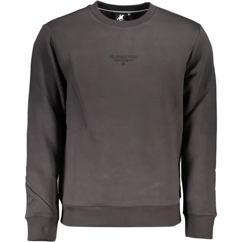 Grauer Crewneck Sweatshirt mit Logo-Druck - U.S. Polo Assn. - Modalova