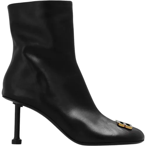 ‘Groupie’ heeled ankle boots , female, Sizes: 7 UK, 5 1/2 UK, 6 1/2 UK, 7 1/2 UK, 6 UK - Balenciaga - Modalova