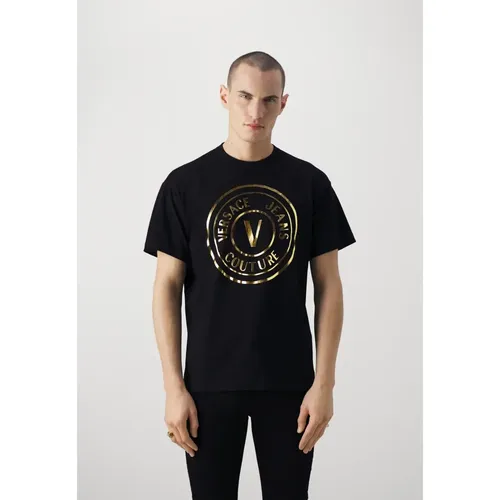 Dicke Folie Regular Fit Schwarze Jeans , Herren, Größe: XS - Versace Jeans Couture - Modalova