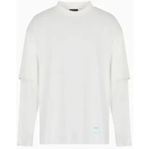 Hot T-Shirt - L , male, Sizes: L, M - Emporio Armani - Modalova