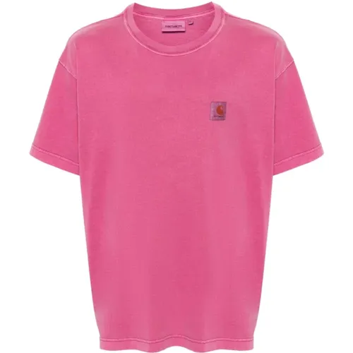 Nelson Pigment Dyed T-Shirt , male, Sizes: L - Carhartt WIP - Modalova