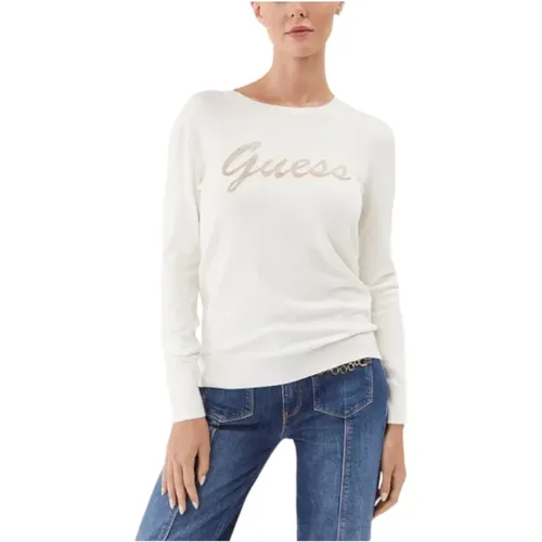 Crew Neck Sweater , Damen, Größe: XL - Guess - Modalova