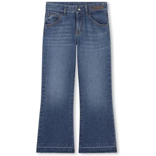 Blaue Denim Straight-Leg Jeans - Chloé - Modalova