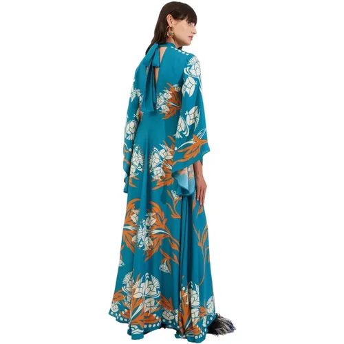 Magnifico Kleid (Placée),Maxi Kleid,Magnifico Dress (Placed),Prächtiges platziertes Blumenkleid - La DoubleJ - Modalova
