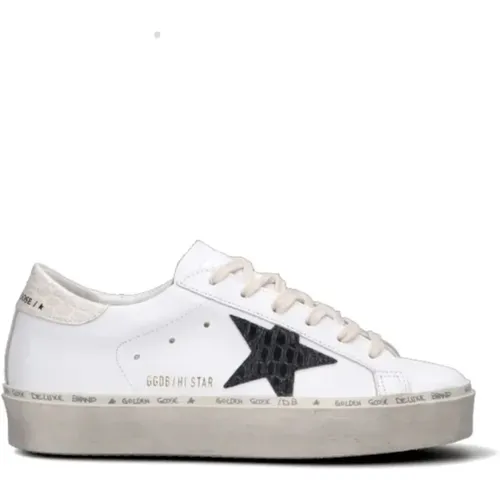 Printed Leather Hi Star Sneakers , female, Sizes: 8 UK - Golden Goose - Modalova