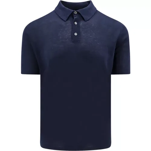 Linen Polo Shirt , male, Sizes: S, M, 3XL - Roberto Collina - Modalova
