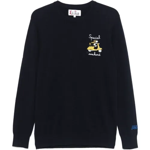 Knitted Sweater Snoopy Weekend Style , male, Sizes: L, XL, S - MC2 Saint Barth - Modalova