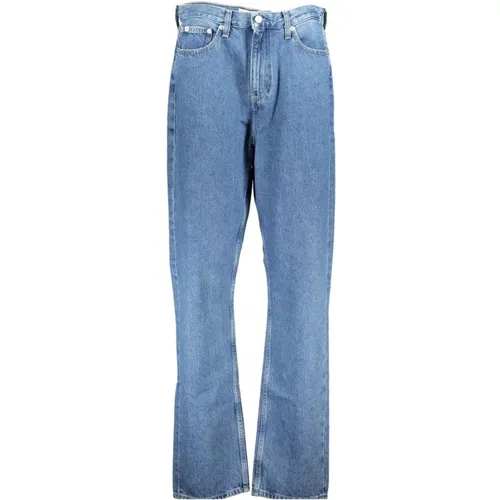 High Rise Straight Jeans Women , female, Sizes: W29 L32, W25 L32, W31 L32, W27 L32 - Calvin Klein - Modalova