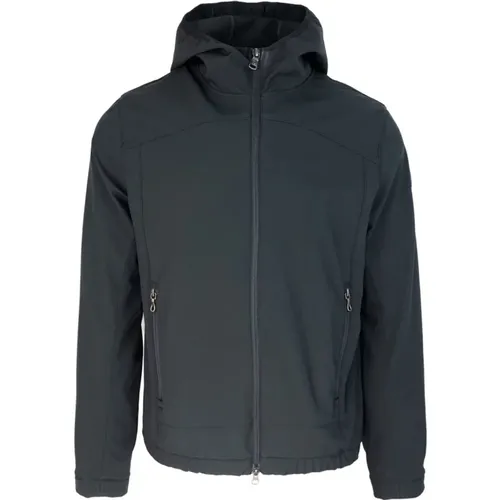 Schwarze Kapuzen-Softshell-Jacke , Herren, Größe: 2XL - Colmar - Modalova