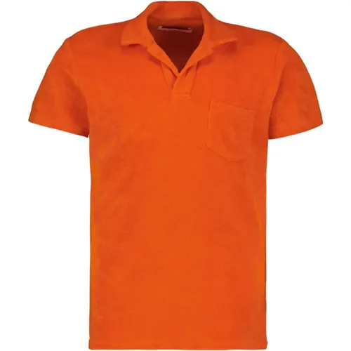 Terry Cotton Polo Shirt , Herren, Größe: M - Orlebar Brown - Modalova