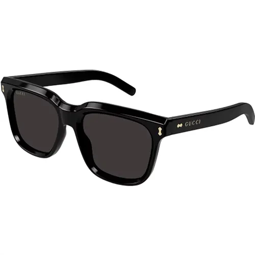 Schwarze Sonnenbrille für Frauen , Damen, Größe: 53 MM - Gucci - Modalova