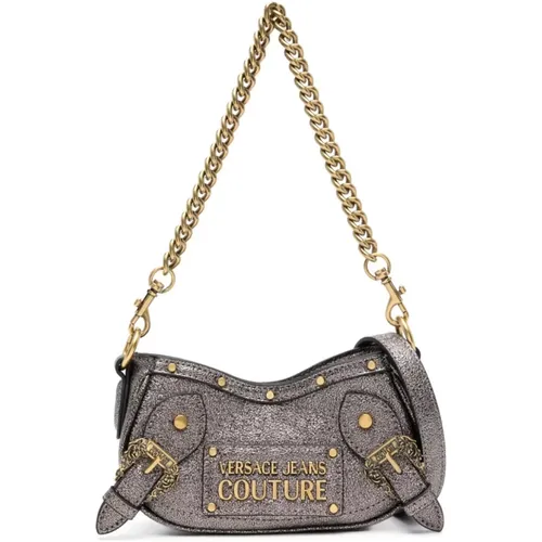 Silver Handbag for Women , female, Sizes: ONE SIZE - Versace Jeans Couture - Modalova