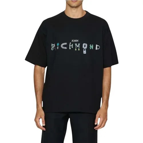 Herren Hinaki T-Shirt , Herren, Größe: S - John Richmond - Modalova