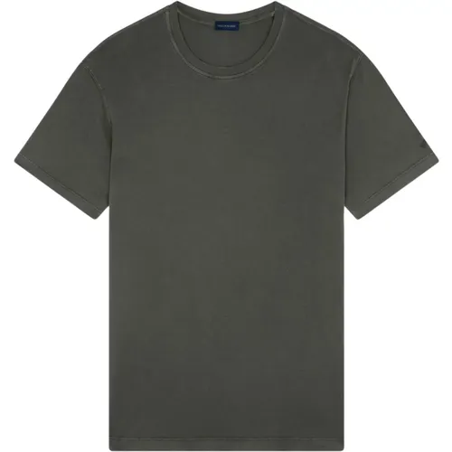 Militärgrünes Baumwoll-Jersey T-Shirt , Herren, Größe: XL - PAUL & SHARK - Modalova