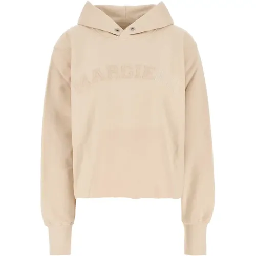 Cremefarbenes Baumwoll-Sweatshirt - Maison Margiela - Modalova