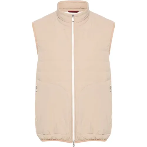 Quilted Sleeveless Coat with Contrast Trim , male, Sizes: M, XL, L - BRUNELLO CUCINELLI - Modalova