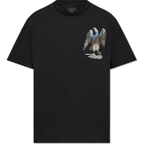 Adler bedrucktes T-Shirt , Herren, Größe: XL - AllSaints - Modalova