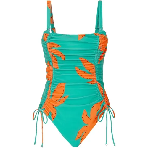 Exotischer Lycra Monokini mit Kordelzug , Damen, Größe: L - Me-Fui - Modalova