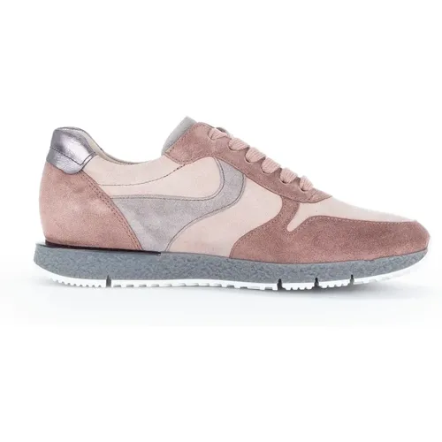 Multicolor Leder Niedrige Sneaker , Damen, Größe: 39 1/2 EU - Gabor - Modalova