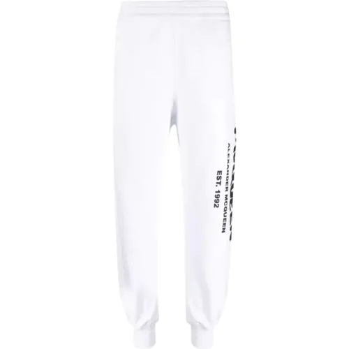 Graffiti Logo Jogger Hose , Damen, Größe: S - alexander mcqueen - Modalova