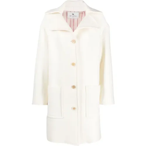 Classic Single-Breasted Coats , female, Sizes: L - ETRO - Modalova