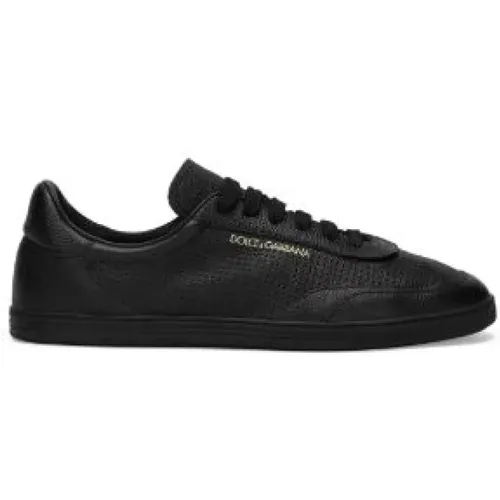 Schwarze Sneakers - Stilvolles Modell , Herren, Größe: 45 EU - Dolce & Gabbana - Modalova
