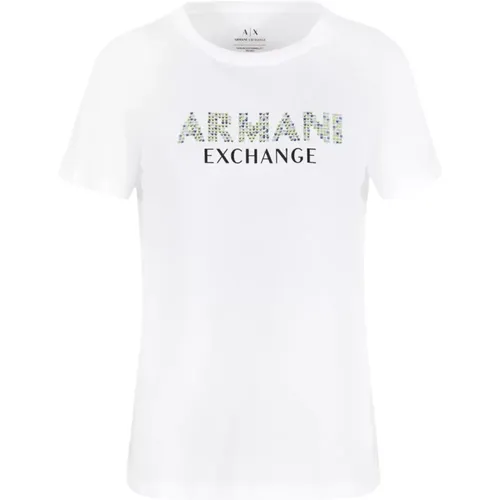 Optic T-shirt 3dyt13 yj8qz - Armani Exchange - Modalova