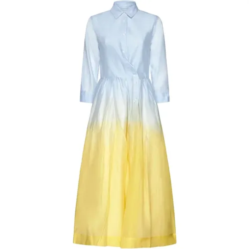 Clear Blue Dress for Women , female, Sizes: L, M - Sara Roka - Modalova