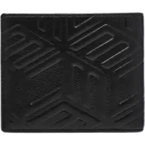 Embossed Leather Bifold Wallet in , male, Sizes: ONE SIZE - MCM - Modalova