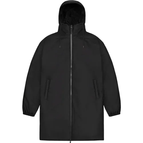 Längere Isolierte Jacke , Damen, Größe: M - Rains - Modalova