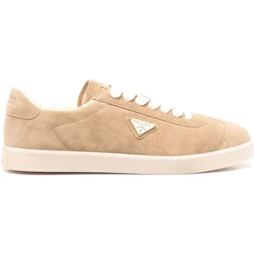 Wildleder Panel Sneakers - Prada - Modalova