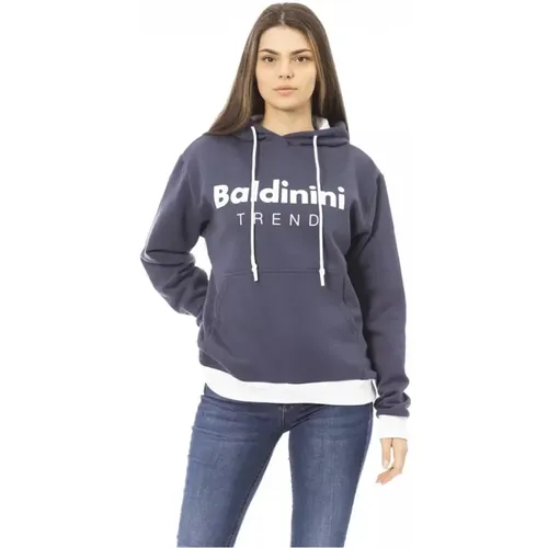 Damen Logo Fleece Hoodie mit Fronttasche , Damen, Größe: 2XL - Baldinini - Modalova