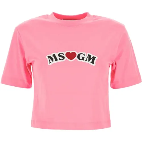 T-Shirt , female, Sizes: S - Msgm - Modalova