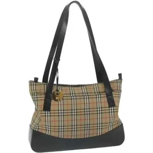 Pre-owned Canvas shoulder-bags , female, Sizes: ONE SIZE - Burberry Vintage - Modalova