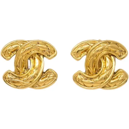 Pre-owned Metal earrings , female, Sizes: ONE SIZE - Chanel Vintage - Modalova