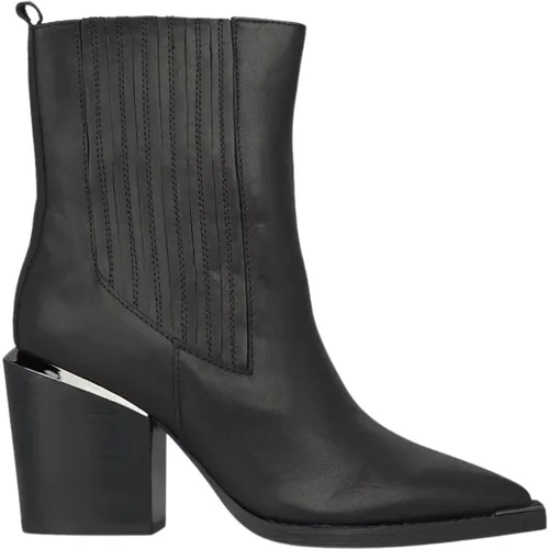 Block Heel Stiefelette , Damen, Größe: 35 EU - Alma en Pena - Modalova