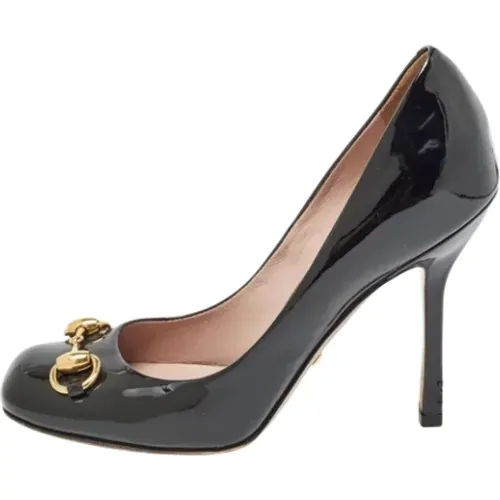 Pre-owned Leather heels , female, Sizes: 2 1/2 UK - Gucci Vintage - Modalova
