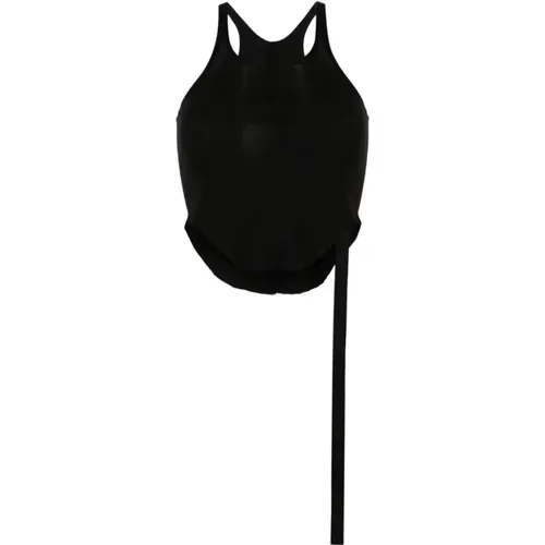 Sleeveless Asymmetric Hem Shirt , female, Sizes: S, M, XS - Rick Owens - Modalova