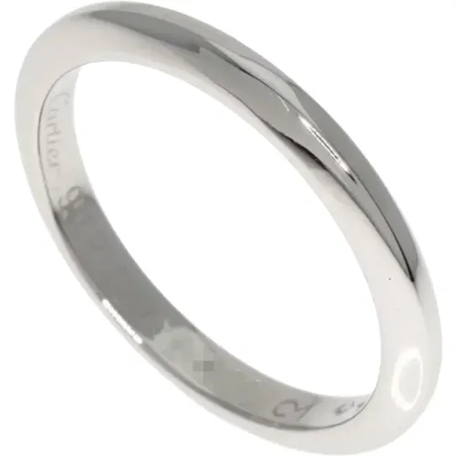 Pre-owned Platinum rings , female, Sizes: ONE SIZE - Cartier Vintage - Modalova