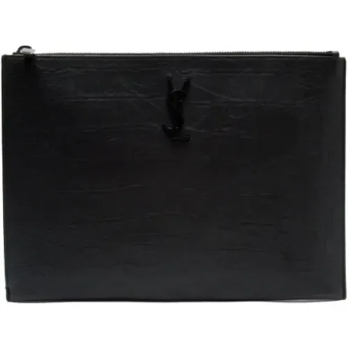 Pre-owned Leder clutches - Yves Saint Laurent Vintage - Modalova