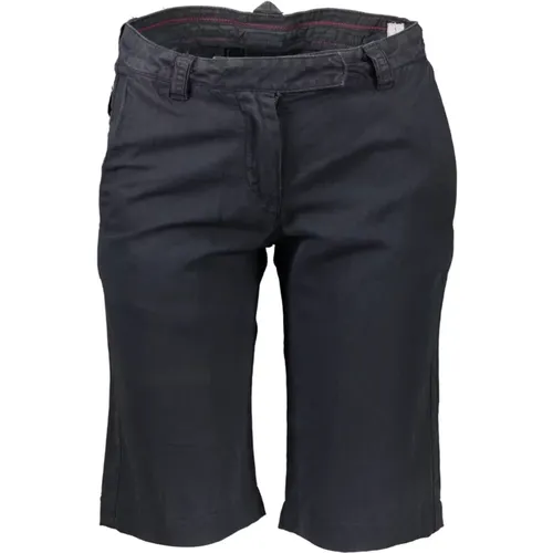 Blaue Bermuda-Shorts mit Logo-Detail , Herren, Größe: W26 - Murphy&Nye - Modalova