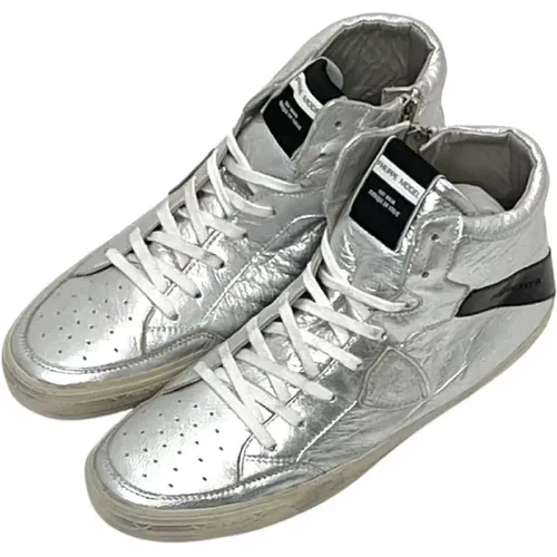 High-top Sport Sneakers , male, Sizes: 10 UK, 9 UK - Philippe Model - Modalova