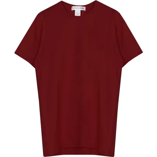 Logo T-Shirt Bordeaux , male, Sizes: L - Comme des Garçons - Modalova