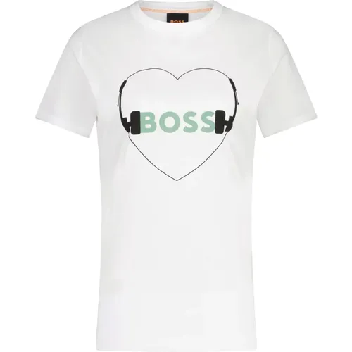 Logo Print T-Shirt , male, Sizes: XL, L, XS, M, S - Hugo Boss - Modalova